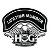 Sticker Harley Davidson HOG Lifetime Member