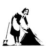 Sticker Banksy - Femme de Ménage