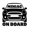 MINIac On Board Decal