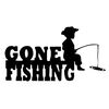 Aufkleber Gone Fishing