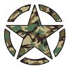Aufkleber Stern US ARMY Star Camouflage