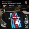 Porsche 987 Cayman S Martini Streifen Aufkleber Set