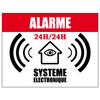 Sticker Alarme 24h/24h Système Electronique