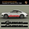 Porsche Carrera 911 (1974-1989) Seitenstreifen Aufkleber Set