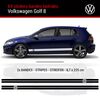 VW Golf 8 Seitenstreifen Aufkleber Set