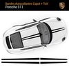 Porsche 911 Hood and Roof Stripes Stickers