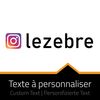 Instagram Icon Aufkleber - Text zum Personalisieren