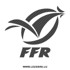 Sticker Karbon FFR Fédération Française de Rugby Logo