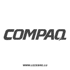 Sticker Karbon Compaq logo