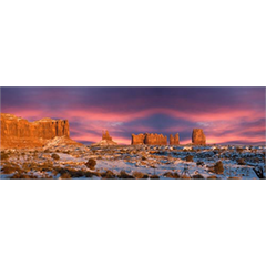 Sticker groß Monument Valley Panoramique