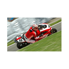 Motorcyclists in the Race Decoration Decal