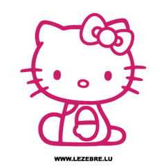 Seated Hello Kitty Decal