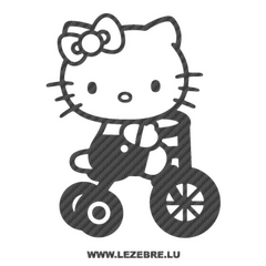Sticker Karbon Deko Hello Kitty Velo