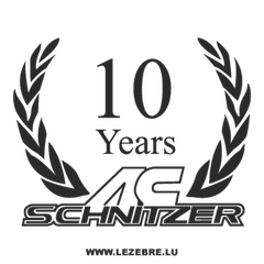 AC Schnitzer 10 Years Decal