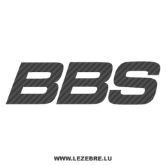 BBS logo Carbon Decal 2