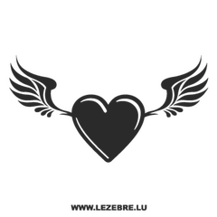 Heart Wings Decal