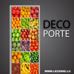 Fruits and Vegetables door decal