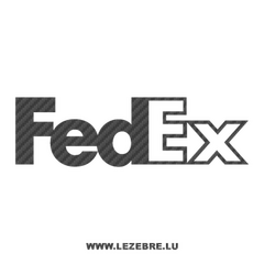 Fedex logo Carbon Decal