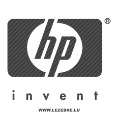Sticker Carbone Hp Invent Logo