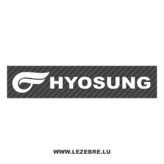Hyosung Carbon Decal