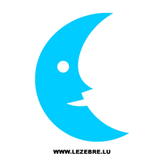Moon smiling Decal