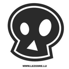 Emo skull Decal