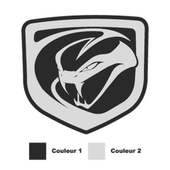 Sticker Dodge Viper 2012 Logo Couleur