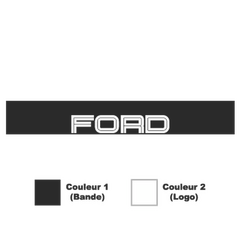 Sticker Bande Sonnenblende Ford