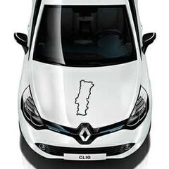 Sticker Renault Portugal Continent Silhouette Contour