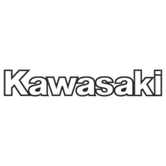 Kawasaki logo outline sticker