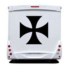 Sticker Wohnwagen/Wohnmobil Malteser Kreuz 2
