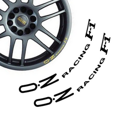 Set von 2 Stickern Felgen OZ Racing F-1