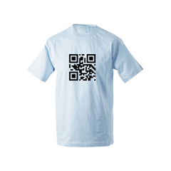T-Shirt QR Code Hyperlien zum Personalisieren