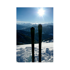 Sticker Déco Skier en Montagne