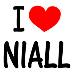 Tee-shirt I Love NIALL (One Direction)
