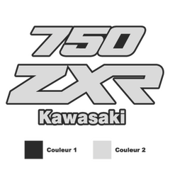 Sticker Moto Kawasaki ZXR 750 (en 2 Couleurs au choix)