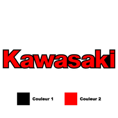Kawasaki logo motorcycle Decal ( in 2 colors)
