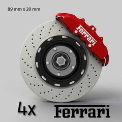 Kit Stickers Bremssattel Ferrari logo
