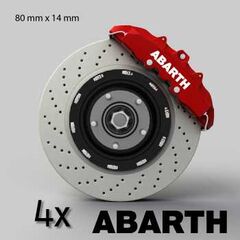 Fiat Abarth logo brake decals set