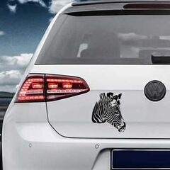 Sticker VW Golf Deco Le Zèbre Profil
