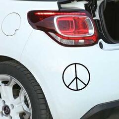 Sticker Citroën Peace and Love Logo 3