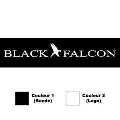 black Falcon Sunstrip Sticker