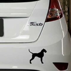 Dog silhouette Ford Fiesta Decal