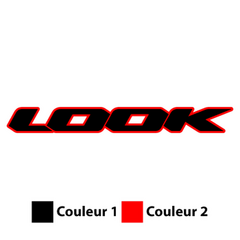 Sticker Vélo Look Logo en 2 Couleurs au Choix