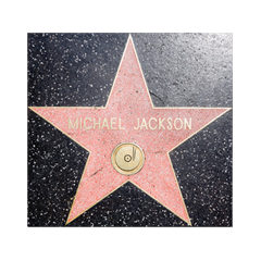 Sticker Deko Michael Jackson Stern Hollywood