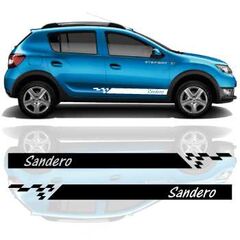 Car side Dacia Sandero stripes stickers set