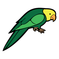 Sticker Papagei