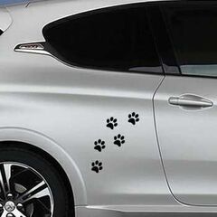 Sticker Peugeot empreintes pattes de chat