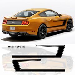 Ford Mustang style decoration decals set