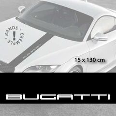 Bugatti car hood decal strip